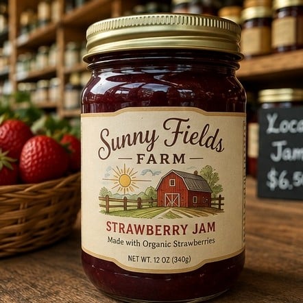 Customized labels for food and beverage